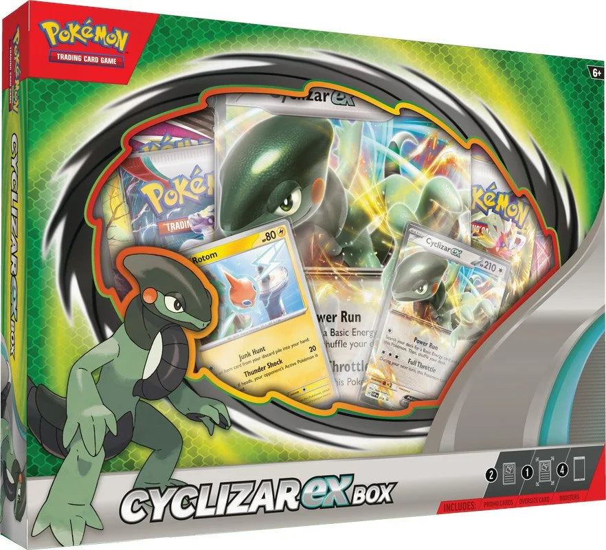 Pokemon Cyclizar EX Box | 4 Booster Packs Included (Ships Sealed Only)