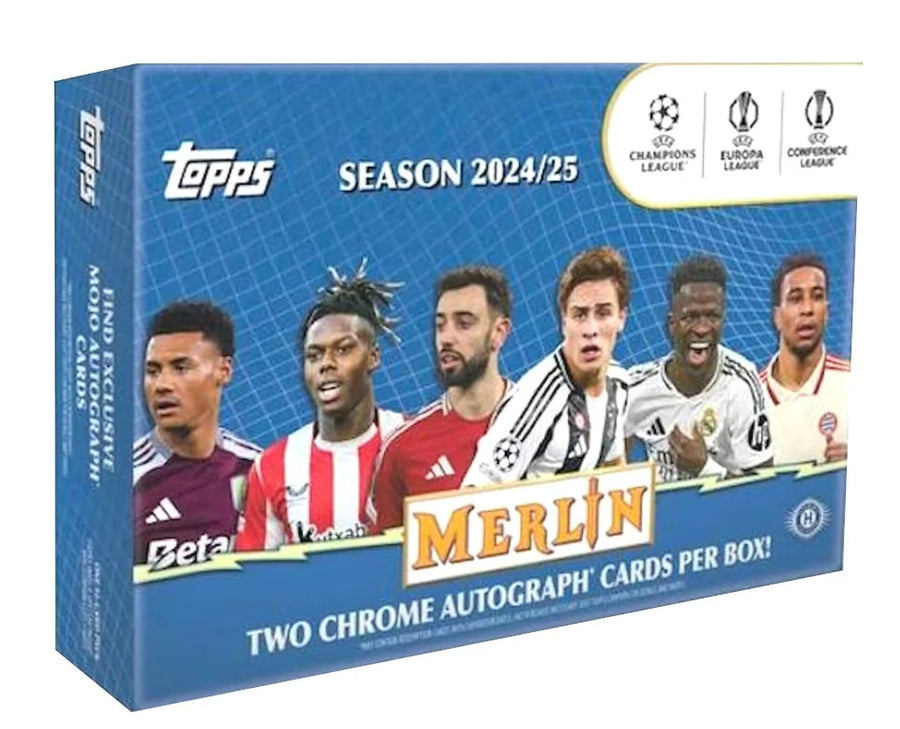 2024-25 Topps Merlin UEFA Club Competitions Chrome Delight Box (Ships Sealed Only)