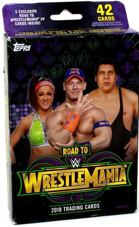 2018 Topps WWE Road To Wrestlemania Hanger Pack 12 Box Lot (Ships Sealed Only) - B10