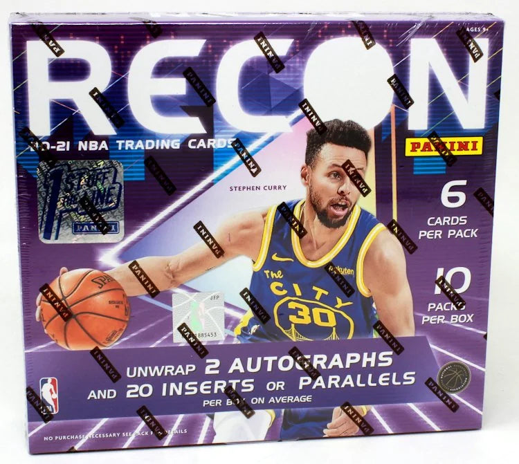 2020-21 Panini Recon Basketball 1st Off The Line Hobby Box (Ships Sealed Only) - B12