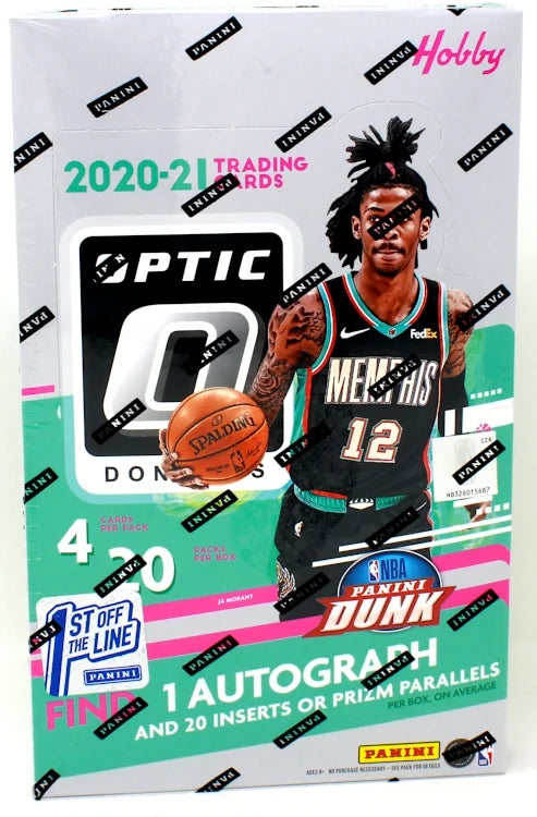 2020-21 Panini Donruss Optic Basketball 1st Off The Line Hobby Box (Ships Sealed Only) - B