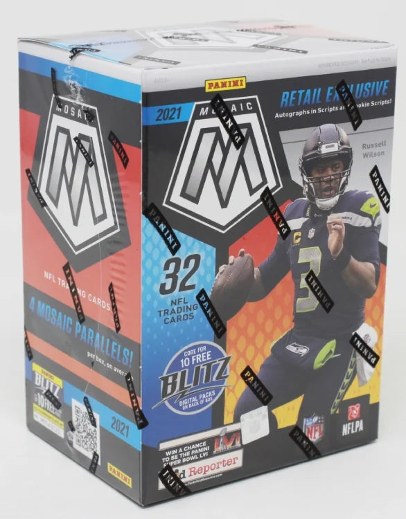 2021 Panini Mosaic Football Blaster 20 Box Lot (Ships Sealed Only) - B16