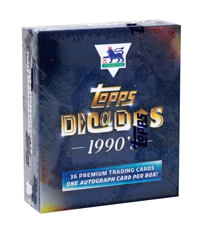 2025-26 Topps Decades Premier League 90s Edition Box (Ships Sealed Only)