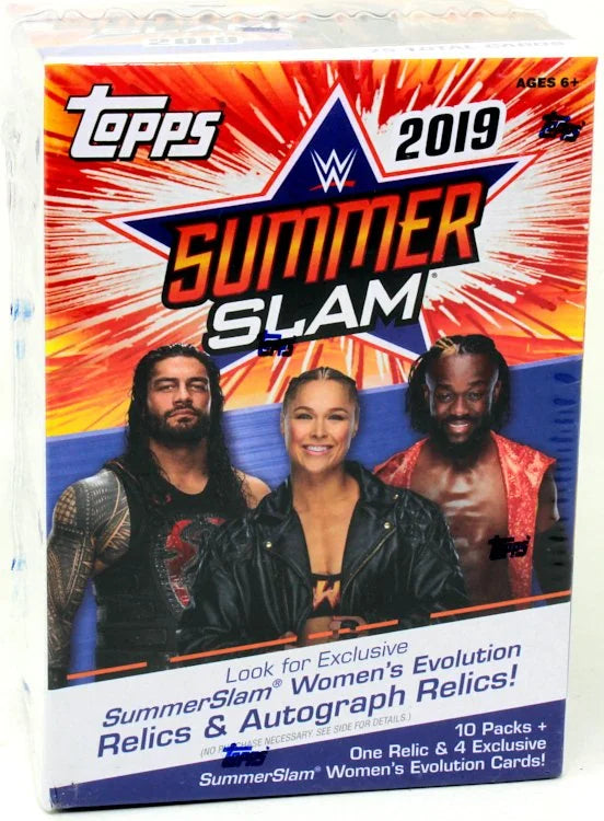 2019 Topps WWE SummerSlam Blaster Box (Ships Sealed Only) - B6