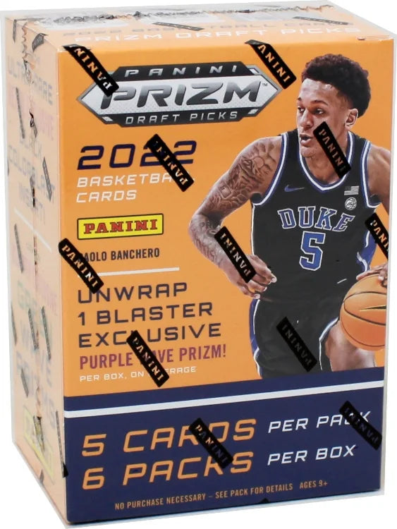 2022-23 Panini Prizm Collegiate Draft Picks Basketball Blaster Box (Ships Sealed Only)