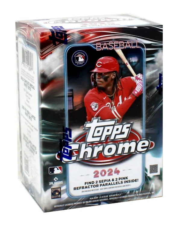 2024 Topps Chrome Baseball Blaster Box (Ships Sealed Only)