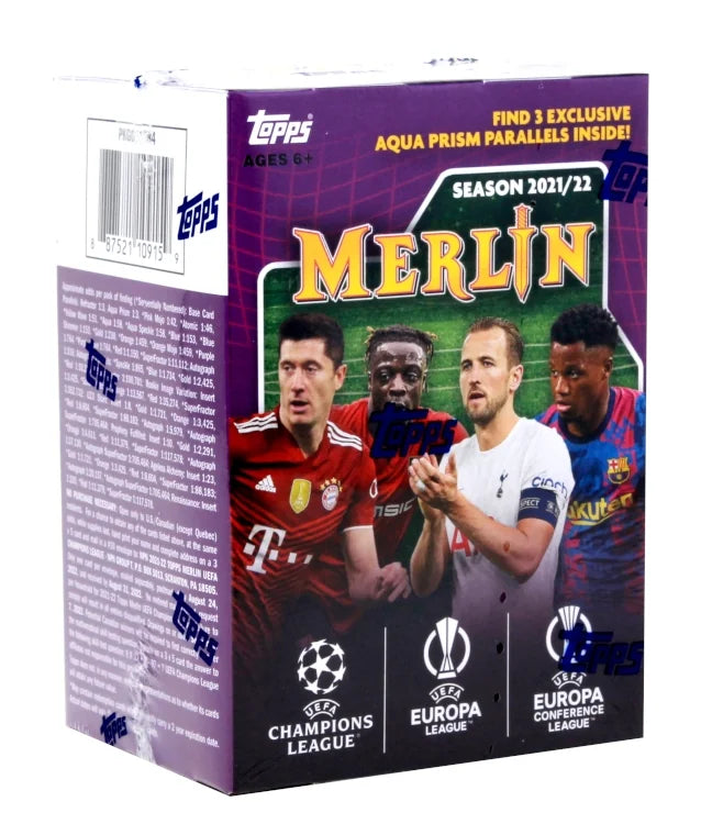 2021-22 Topps UEFA Champions League Merlin Chrome Soccer Blaster | 40 Box Lot | P4089852