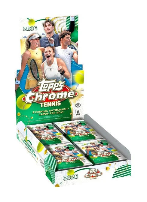 2026 Topps Chrome Tennis Hobby Box (Ships Sealed Only) - B