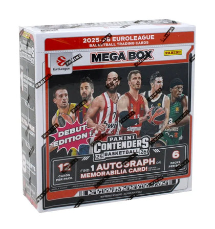 2025-26 Panini Contenders EuroLeague Basketball Hobby Mega Box - B36 | P4553622