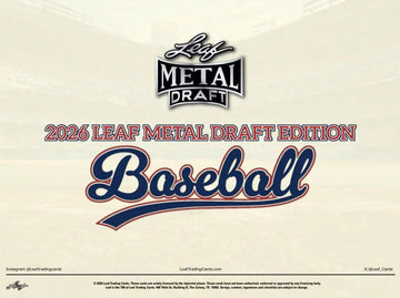 2026 Leaf Metal Draft Edition Baseball Jumbo Box (Ships Sealed Only)