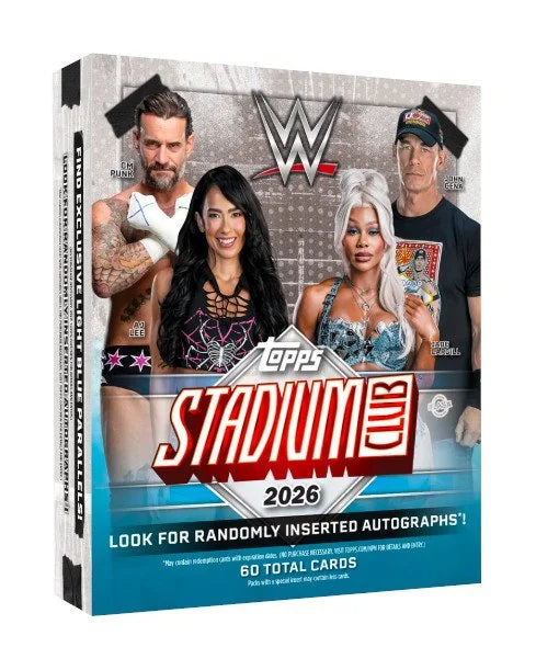 2026 Topps Stadium Club WWE Mega Box (Ships Sealed Only) | P5003596