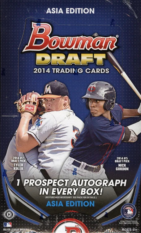 2014 Bowman Draft Baseball Hobby Box | Asia Edition (Ships Sealed Only) | P5497543