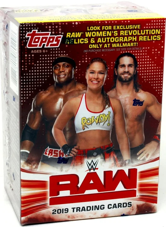 2019 Topps WWE RAW Blaster Box | 10 Packs (Ships Sealed Only) | P6335656