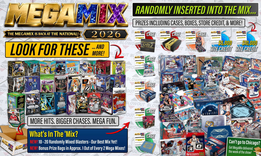 2026 Blowout Mega Mix Box | Multi-Sport Blaster Collection (Ships Sealed Only)