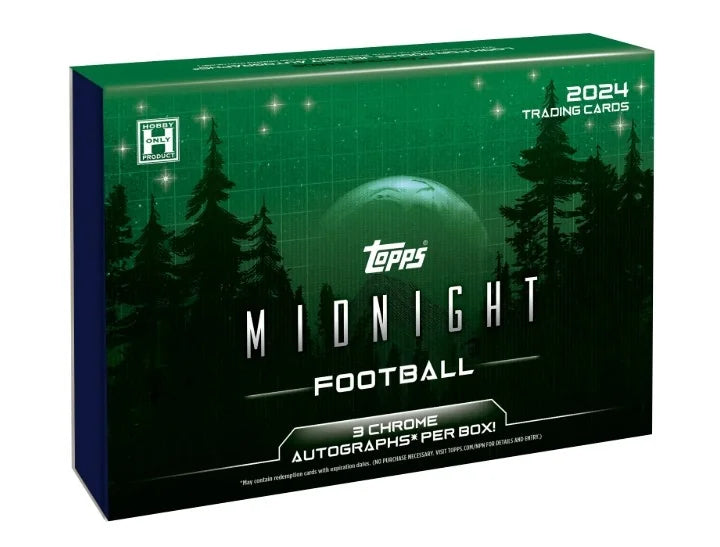 2024 Topps Midnight Football Hobby Box (Ships Sealed Only)