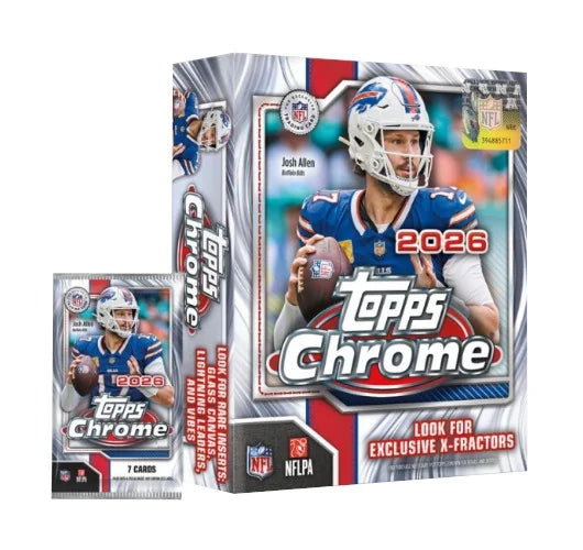 2026 Topps Chrome Football Mega Box (Ships Sealed Only) | P7636102