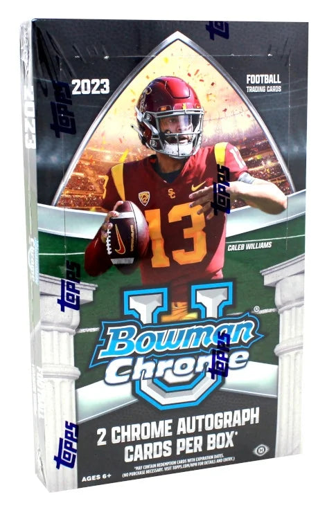2023 Bowman Chrome University Football Hobby Box (Ships Sealed Only) | P7636732