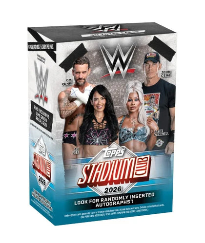 2026 Topps Stadium Club WWE Blaster Box (Ships Sealed Only) | P7724463