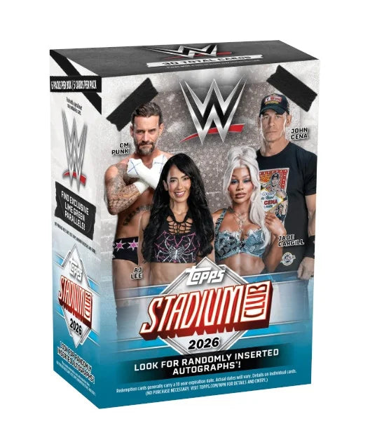 2026 Topps Stadium Club WWE Blaster Box (Ships Sealed Only) | P7724463