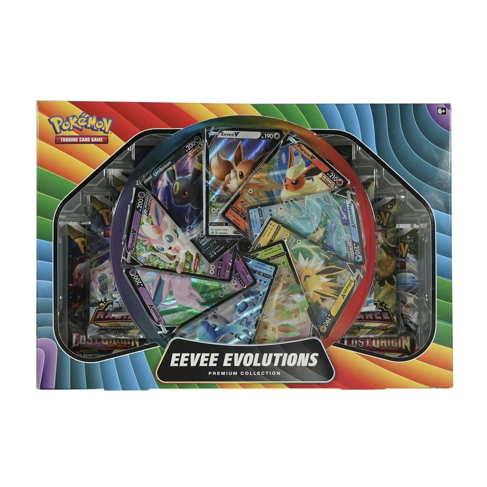 Pokemon Eevee Evolutions Premium Collection Box | 9 Booster Packs + Promos (Ships Sealed Only)