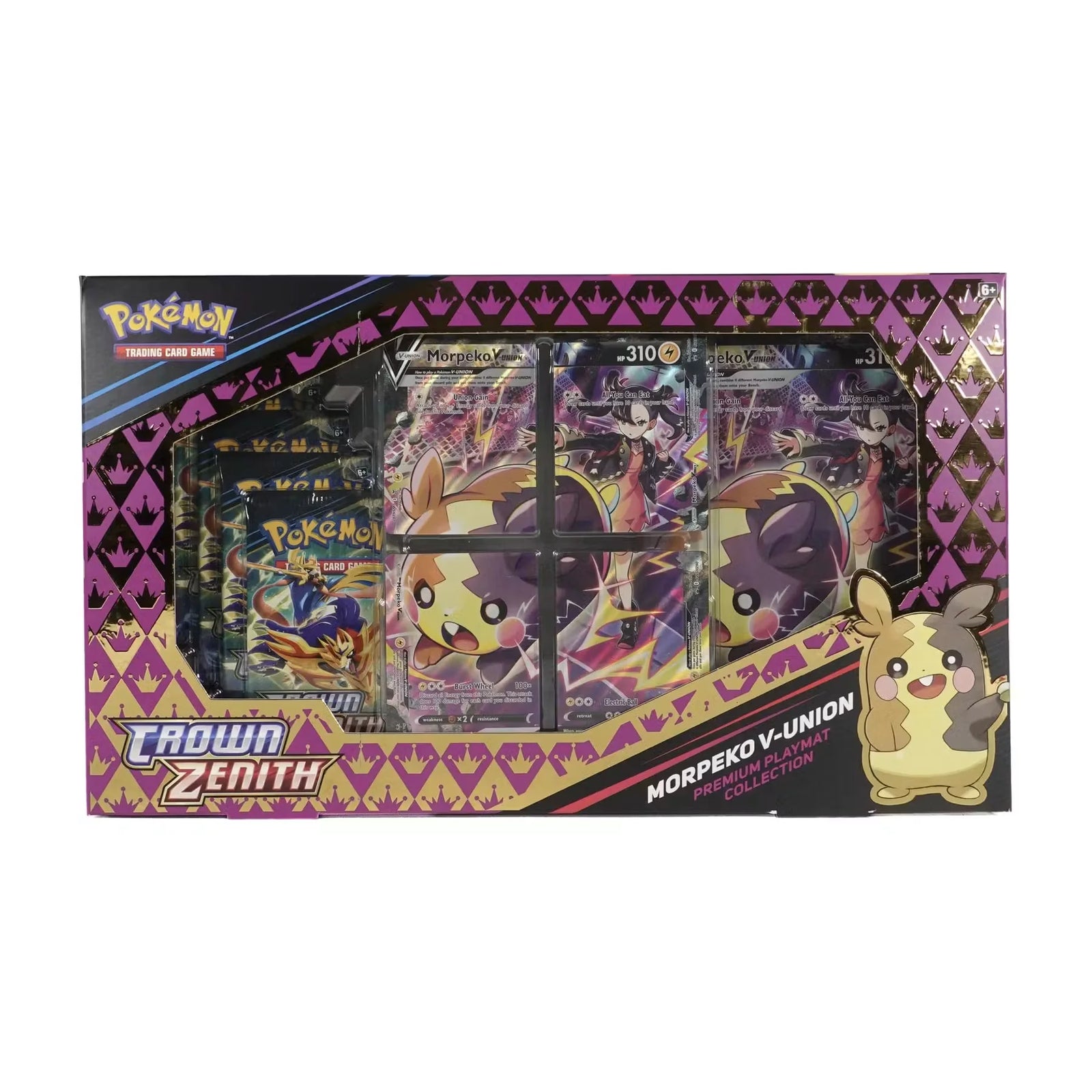 Pokemon Crown Zenith Morpeko V-Union Playmat Premium Collection Box (Ships Sealed Only)