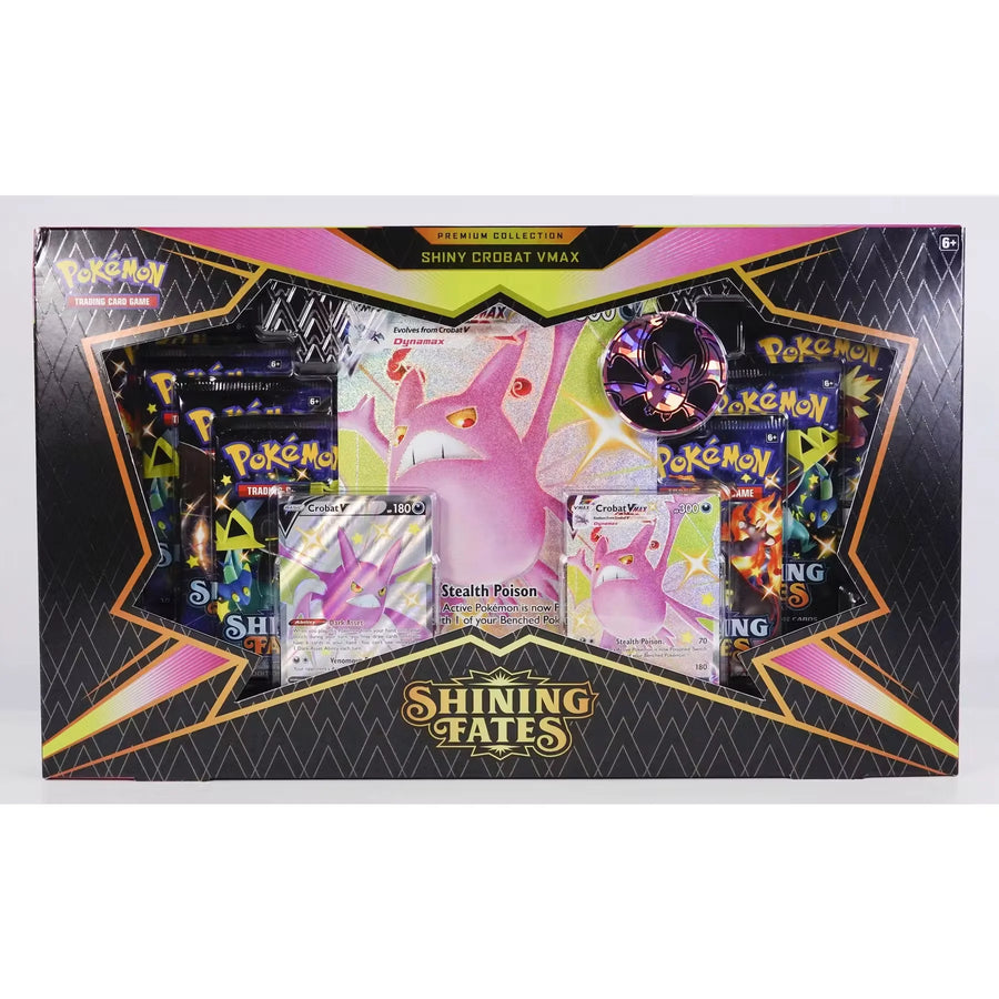 Pokemon Shining Fates Premium Box | Crobat VMAX Sealed (Ships Sealed Only)
