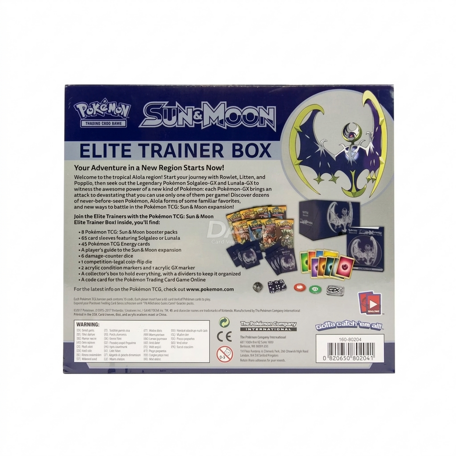 Pokemon Sun & Moon Lunala Elite Trainer Box | Sealed (Ships Sealed Only)