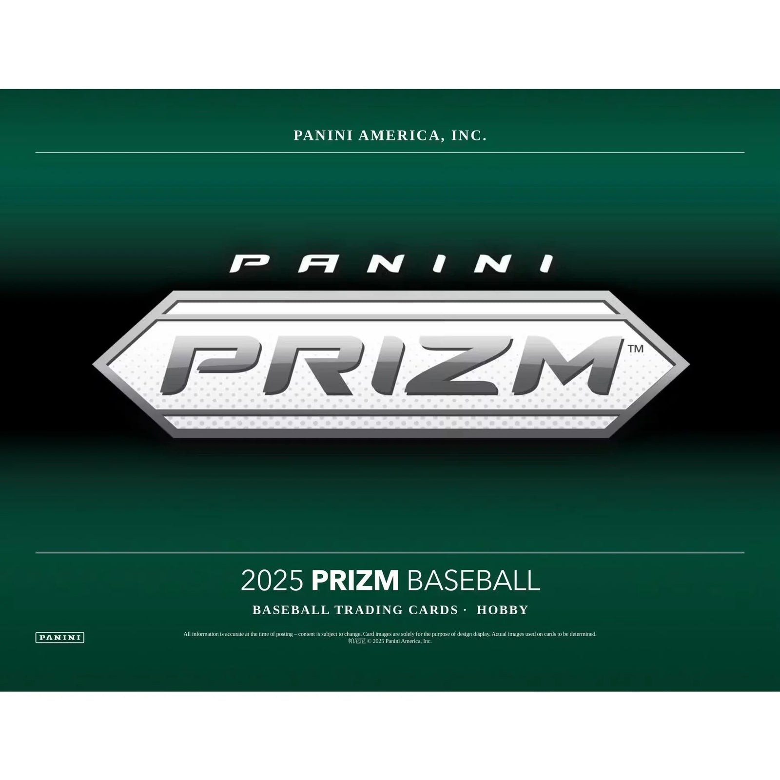 2025 Panini Prizm Baseball Hobby Box (Ships Sealed Only) - D