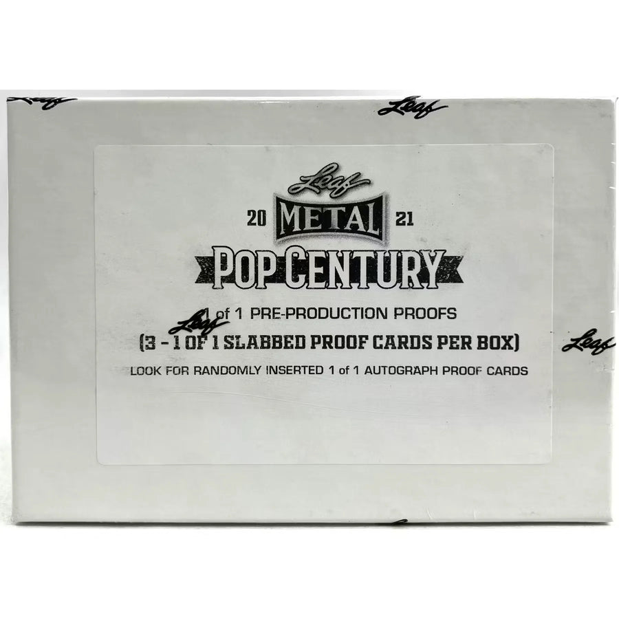 2021 Leaf Metal Pop Century 1/1 Pre-Production Proof Hobby Box (Ships Sealed Only)