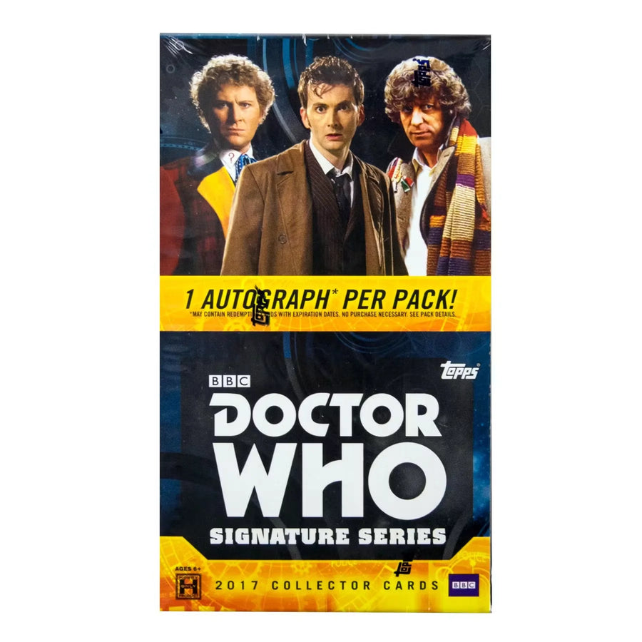 2017 Topps Doctor Who Signature Series Trading Cards Box | 4 Autographs (Ships Sealed Only)