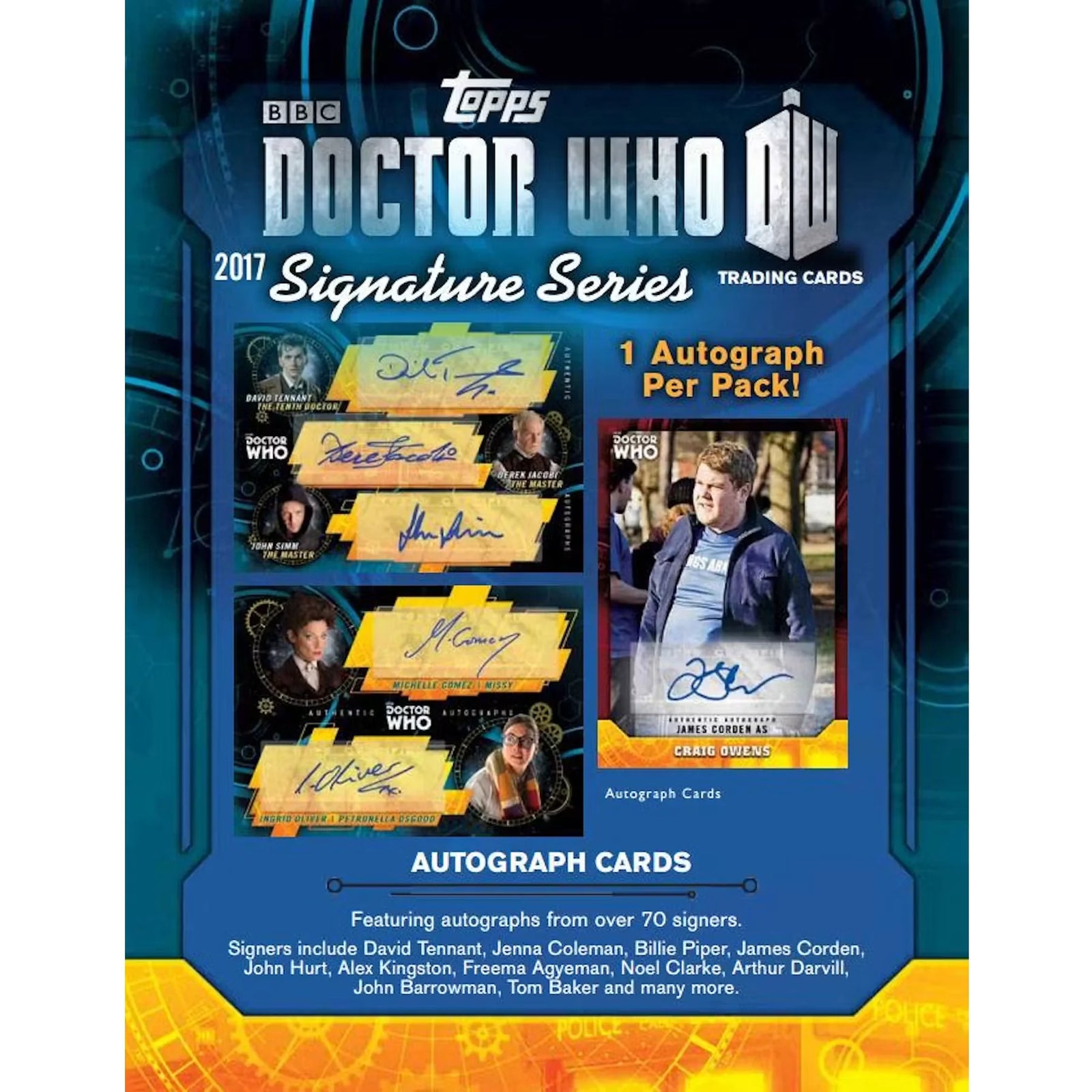 2017 Topps Doctor Who Signature Series Trading Cards Box | 4 Autographs (Ships Sealed Only)