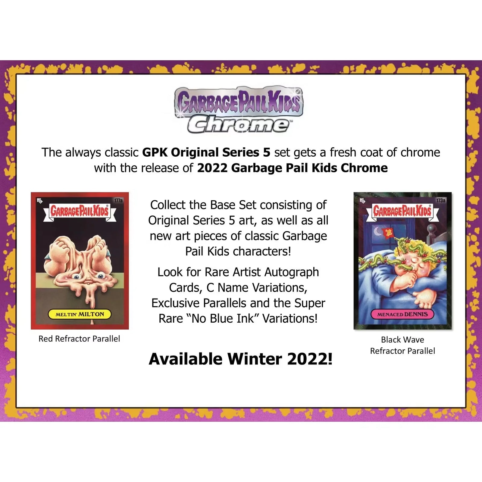 Garbage Pail Kids Chrome Series 5 Hobby Box (2022 Topps) (Ships Sealed Only) - D2