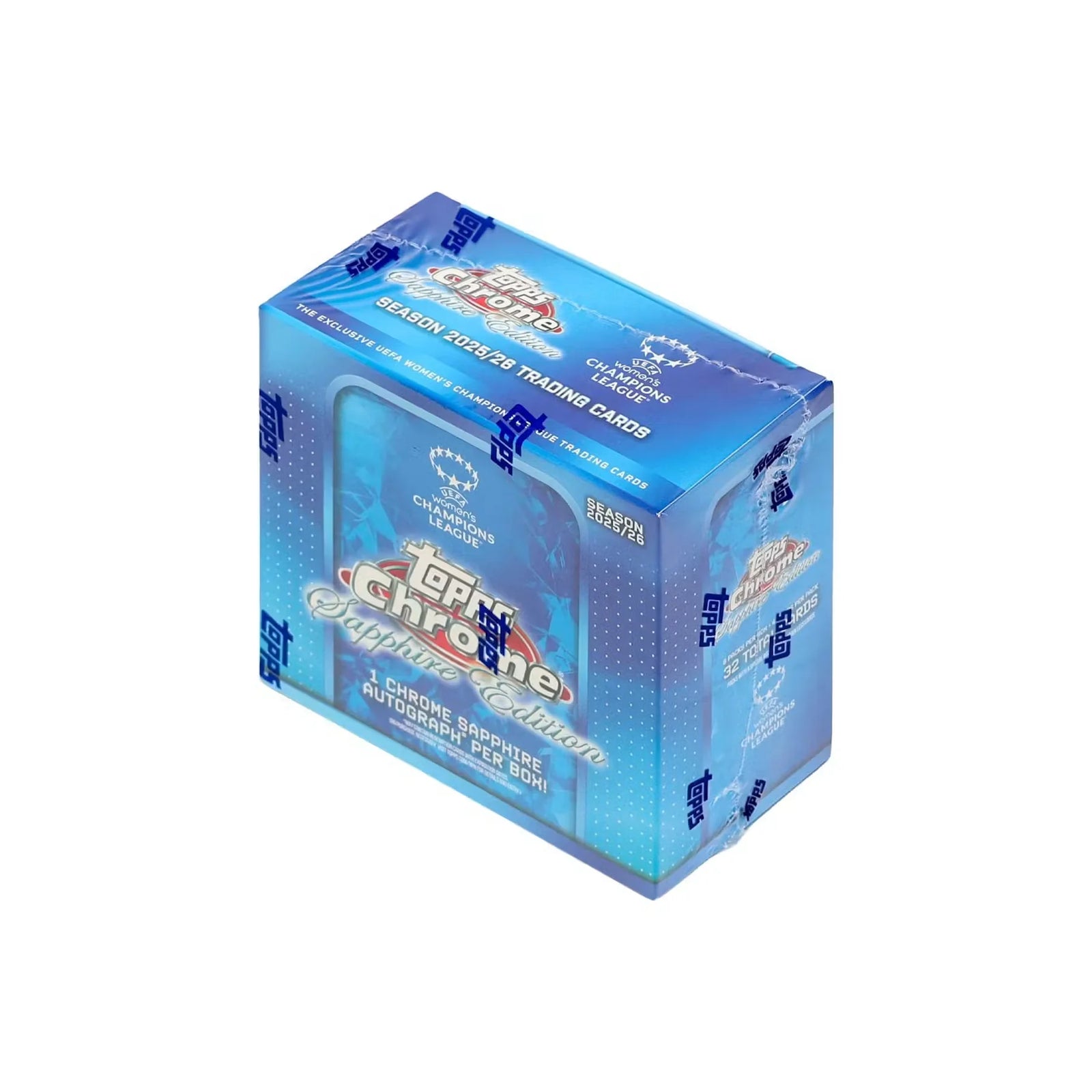 2025-26 Topps Chrome Women's UEFA Champions League Soccer Sapphire Edition Box (Ships Sealed Only) - D