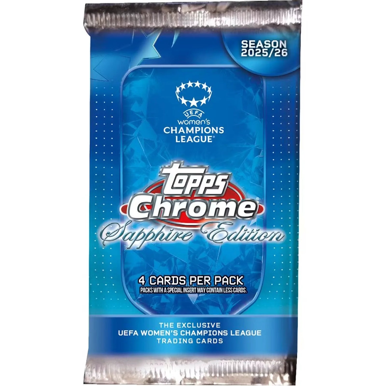 2025-26 Topps Chrome Women's UEFA Champions League Soccer Sapphire Edition Box (Ships Sealed Only) - D