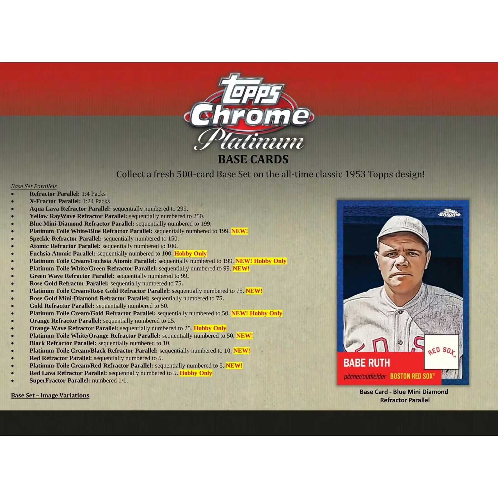 2022 Topps Chrome Platinum Anniversary Baseball Hobby Box (Ships Sealed Only) - D2