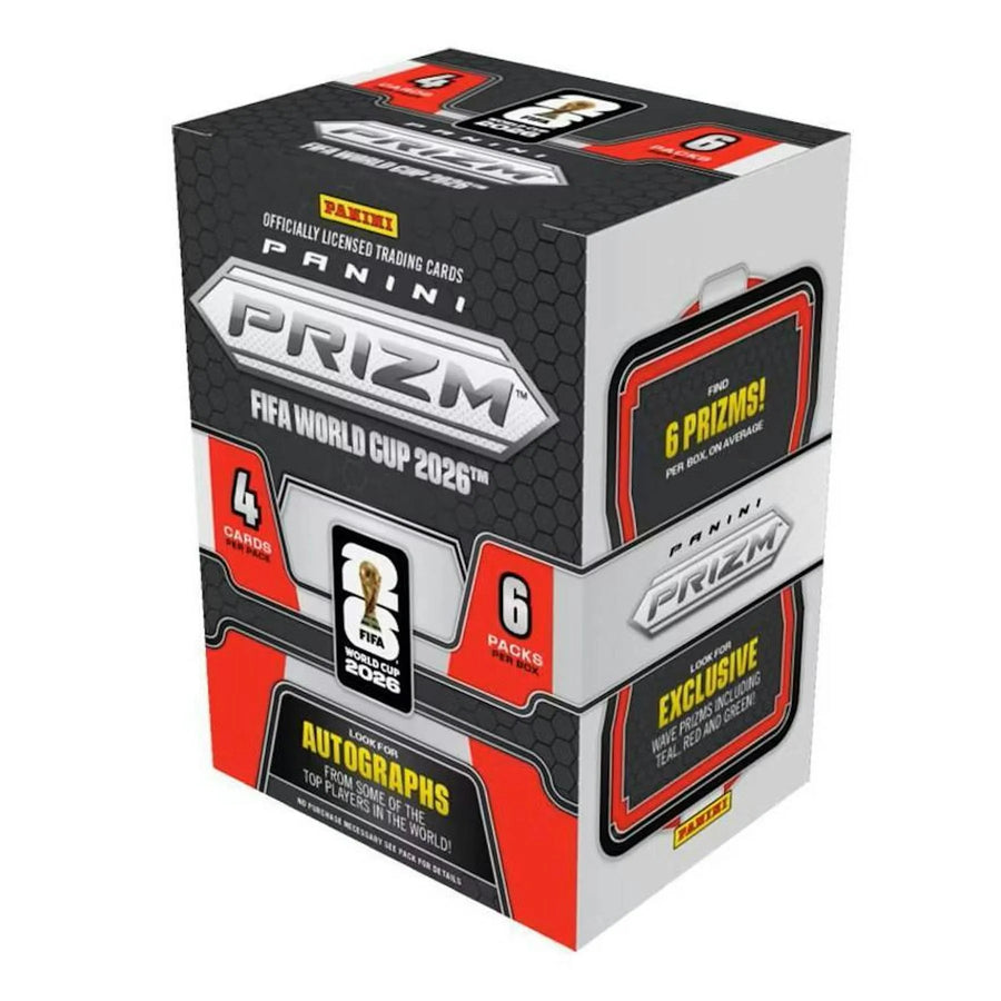 2026 Panini Prizm FIFA World Cup Soccer Blaster Box | Teal, Red & Green Prizms (Ships Sealed Only)