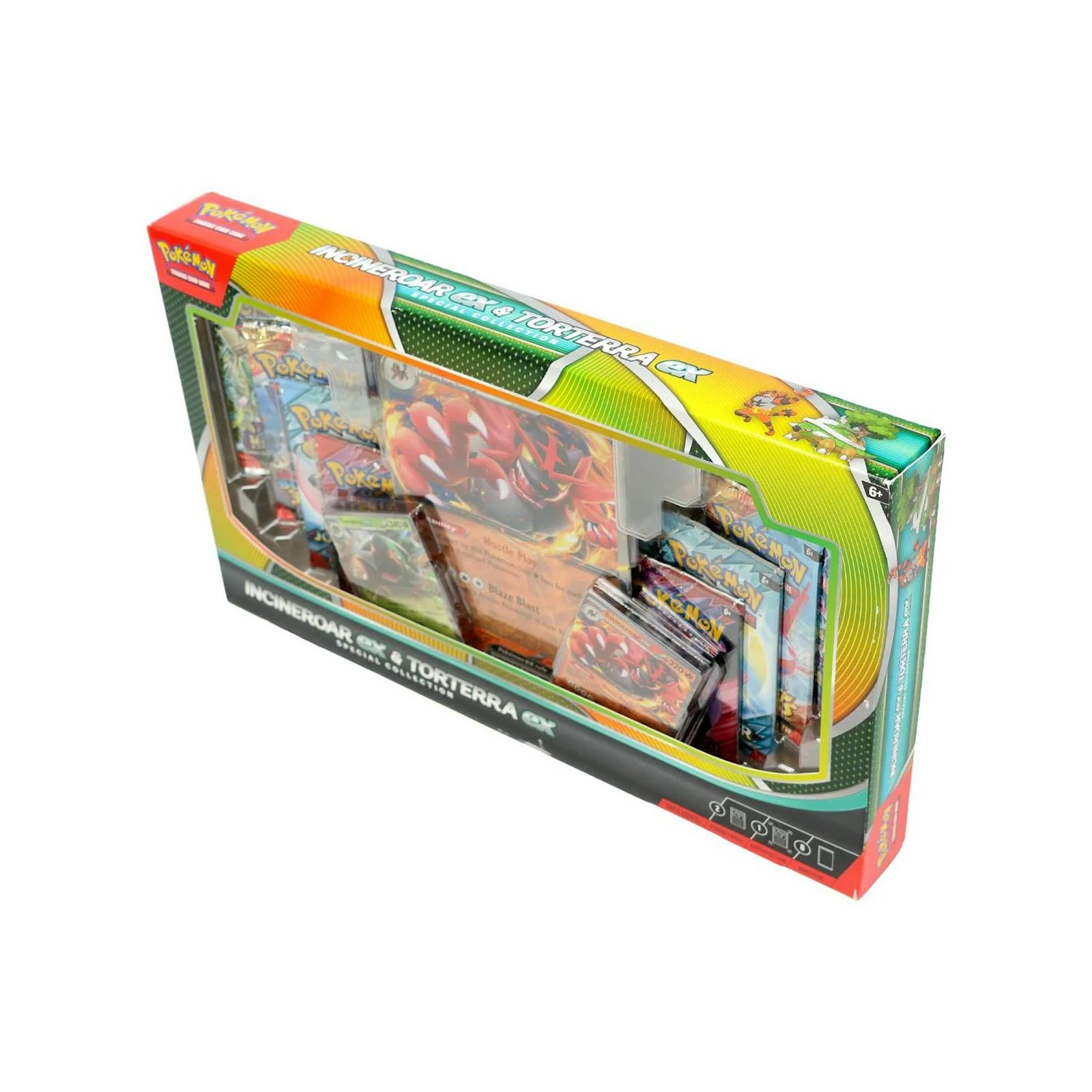 Pokemon Incineroar ex & Torterra ex Special Collection Box | 8 Booster Packs (Ships Sealed Only)