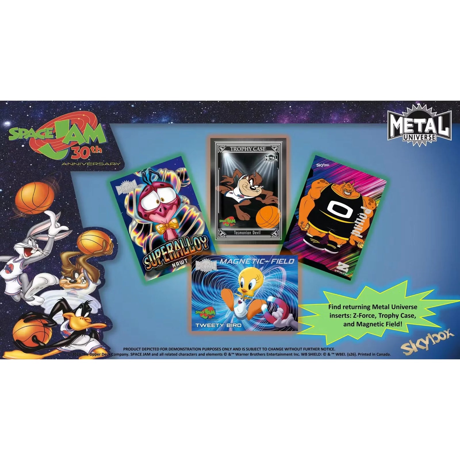 2026 Upper Deck Skybox Metal Universe Space Jam 30th Anniversary Hobby Box | Presell (Ships Sealed Only)