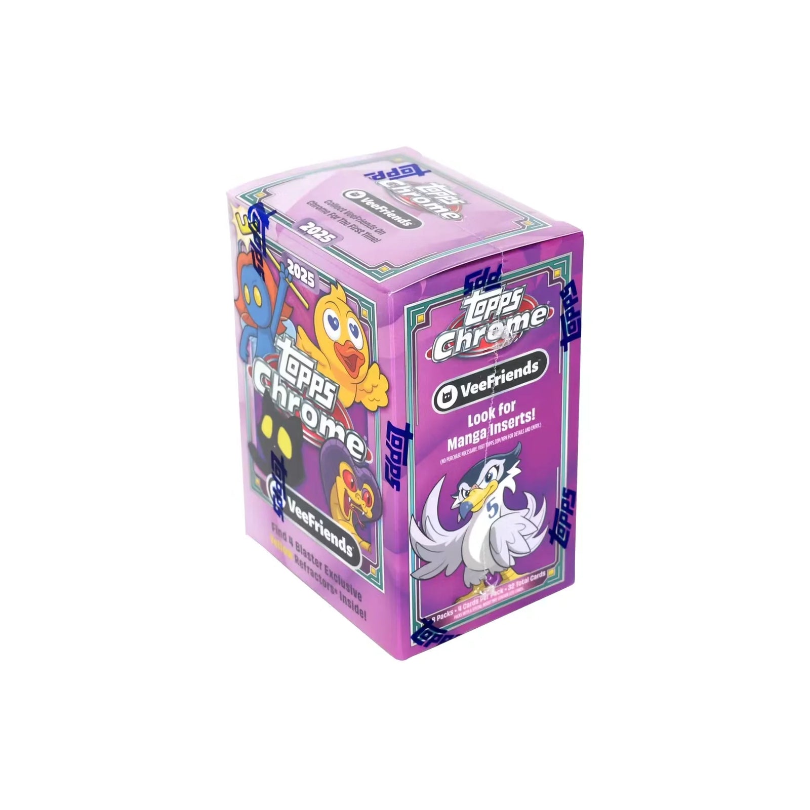 2025 Topps Chrome VeeFriends Blaster Box | 8 Packs (Ships Sealed Only)