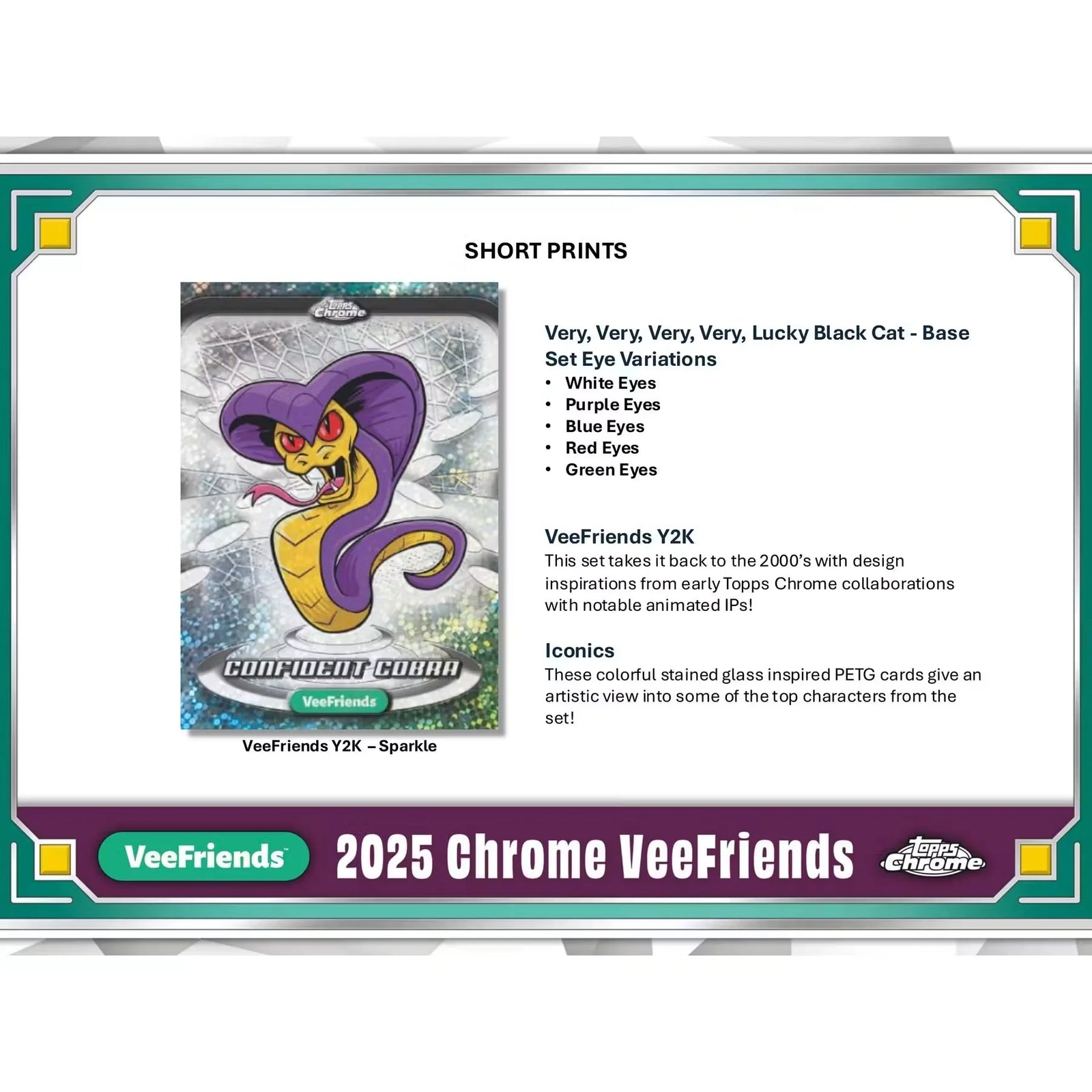 2025 Topps Chrome VeeFriends Blaster Box | 8 Packs (Ships Sealed Only)