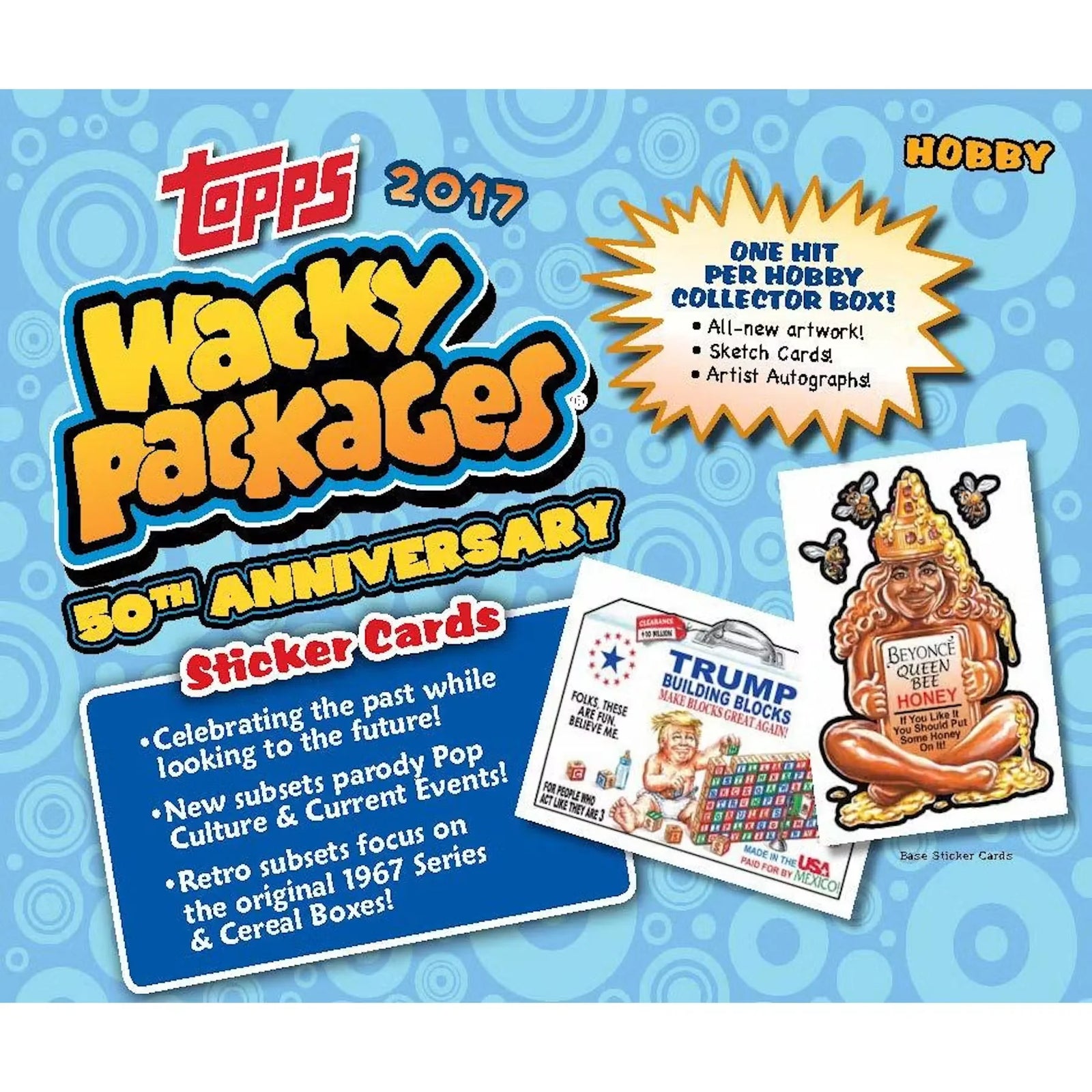 2017 Topps Wacky Packages 50th Anniversary Hobby Collector's Edition Box (Ships Sealed Only)