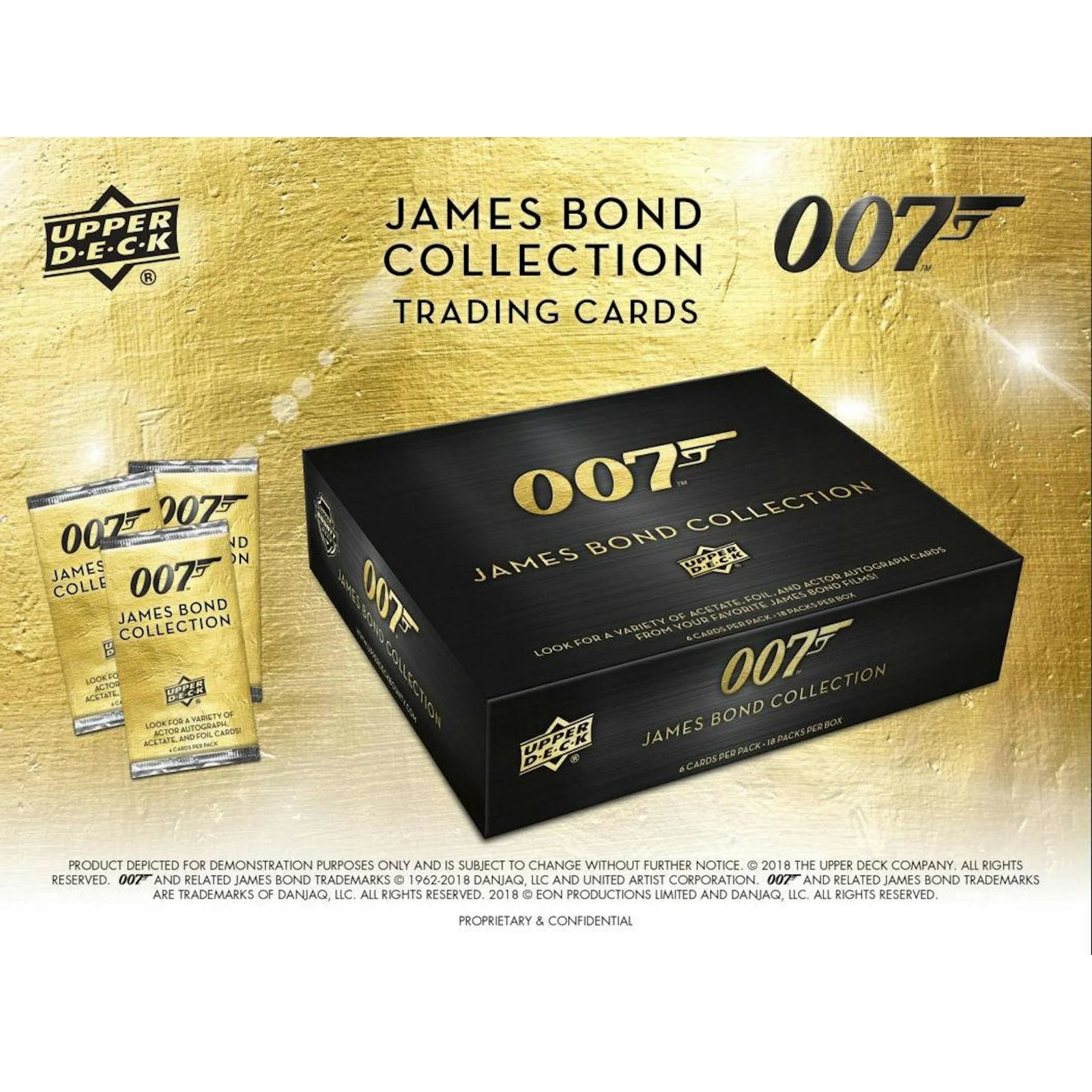 2019 Upper Deck 007 James Bond Collection Hobby Box | Actor Autographs (Ships Sealed Only)