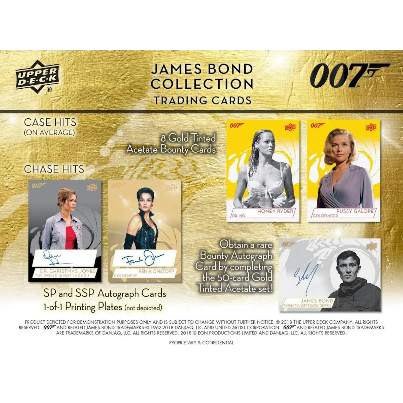 2019 Upper Deck 007 James Bond Collection Hobby Box | Actor Autographs (Ships Sealed Only)