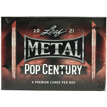 2021 Leaf Metal Pop Century Hobby Box | Four Hits Per Box (Ships Sealed Only)