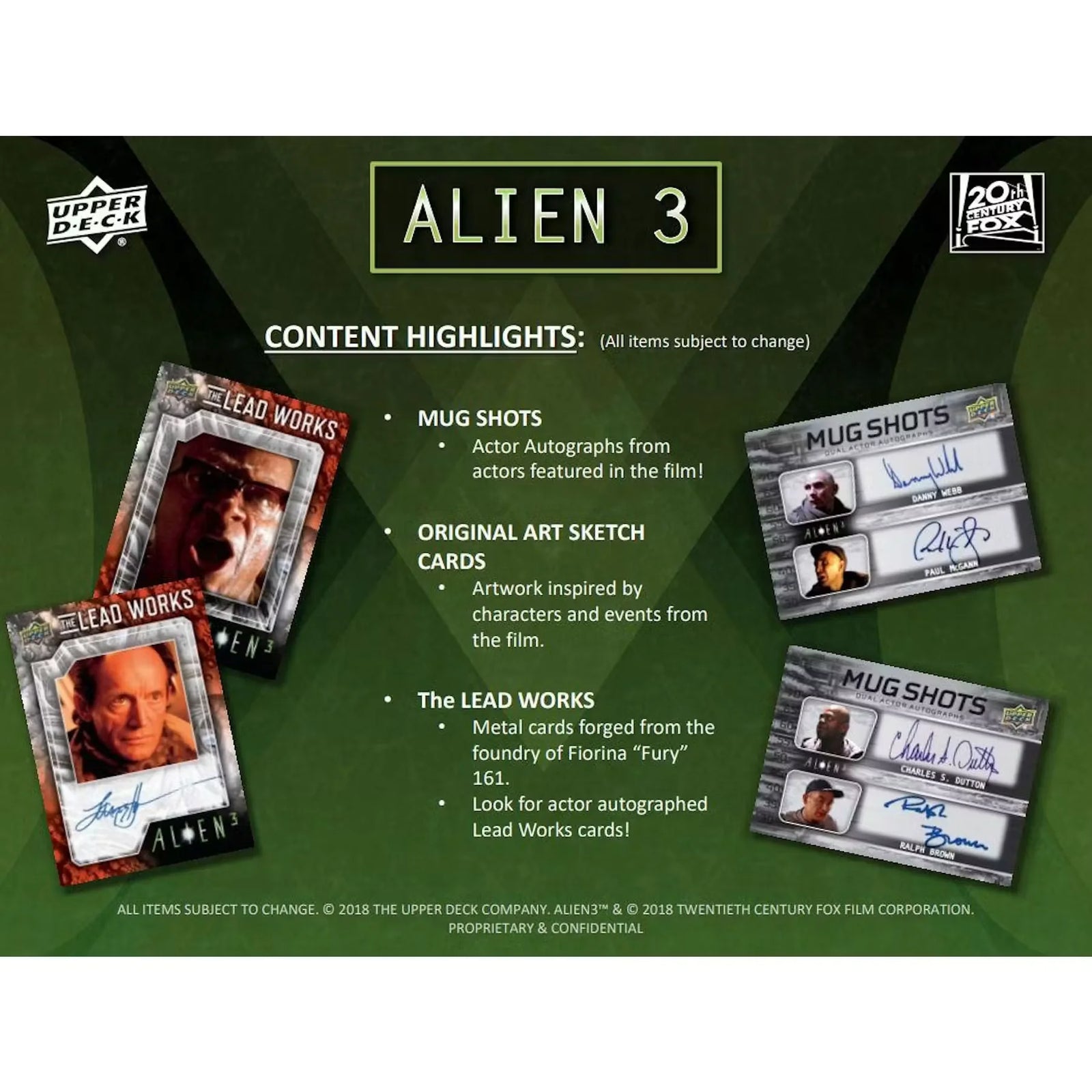 Alien 3 Trading Cards Hobby Box (2021 Upper Deck) (Ships Sealed Only) - D2