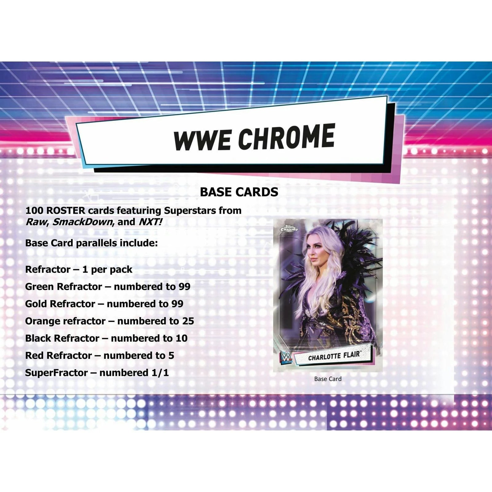 2021 Topps WWE Chrome Wrestling Hobby Box (Ships Sealed Only) - D