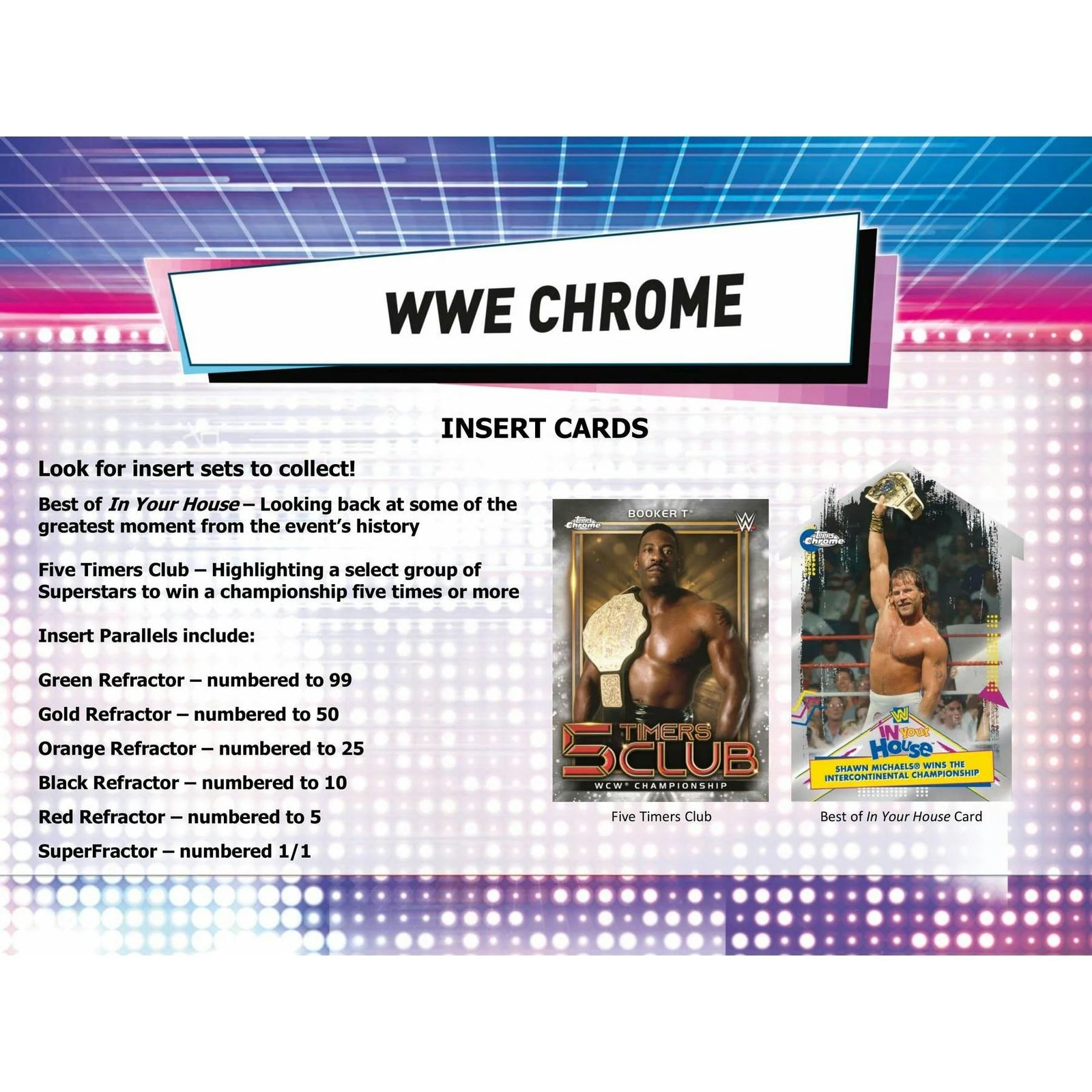 2021 Topps WWE Chrome Wrestling Hobby Box (Ships Sealed Only) - D