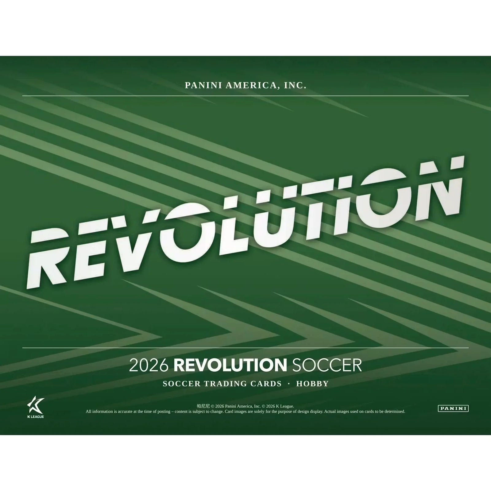 2026 Panini Revolution K League Soccer Hobby Box | Presell (Ships Sealed Only)
