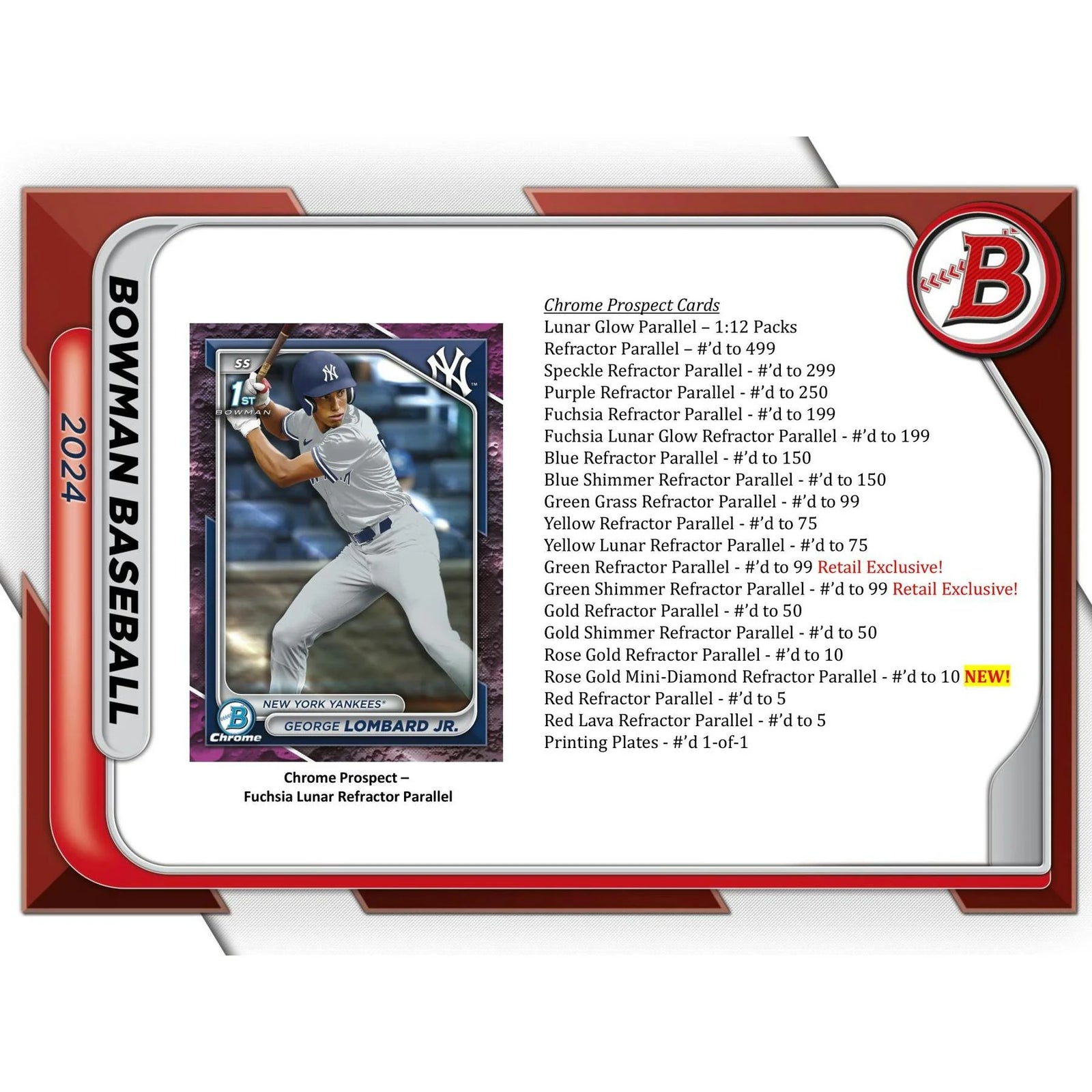2024 Bowman Baseball Blaster Box (Ships Sealed Only) - D