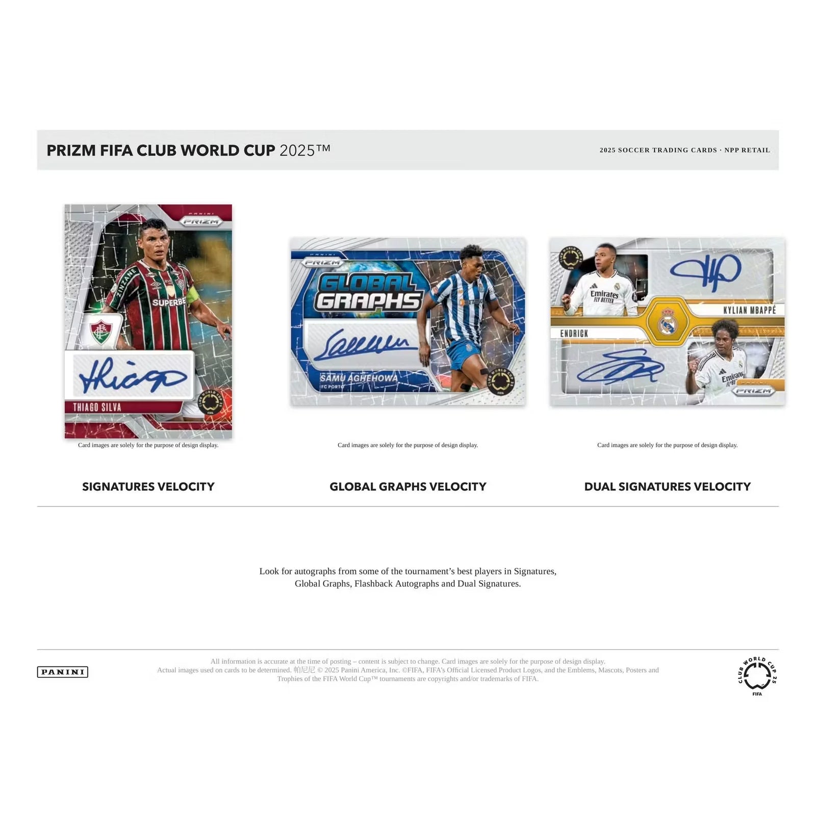 2025 Panini Prizm FIFA Club World Cup Soccer Blaster Box (Ships Sealed Only)